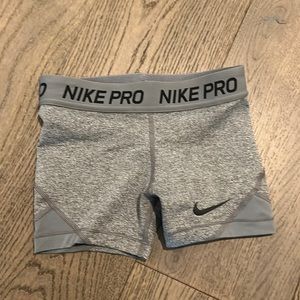 Gray Nike Pro XS spandex